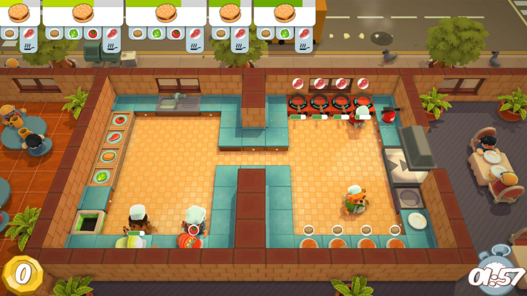 Overcooked shared-screen couch co-op