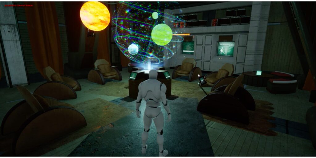 trooper looking at a star map in Star wars Apeiron
