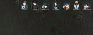 How to get more colonists in Rimworld, an image of many different colonists/pawns