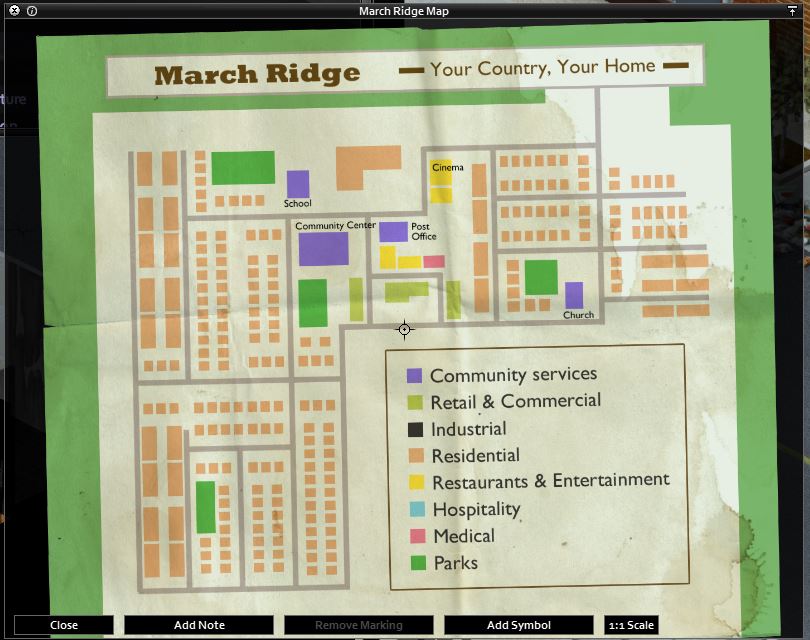 The March Ridge Map in Project Zomboid - Build 41