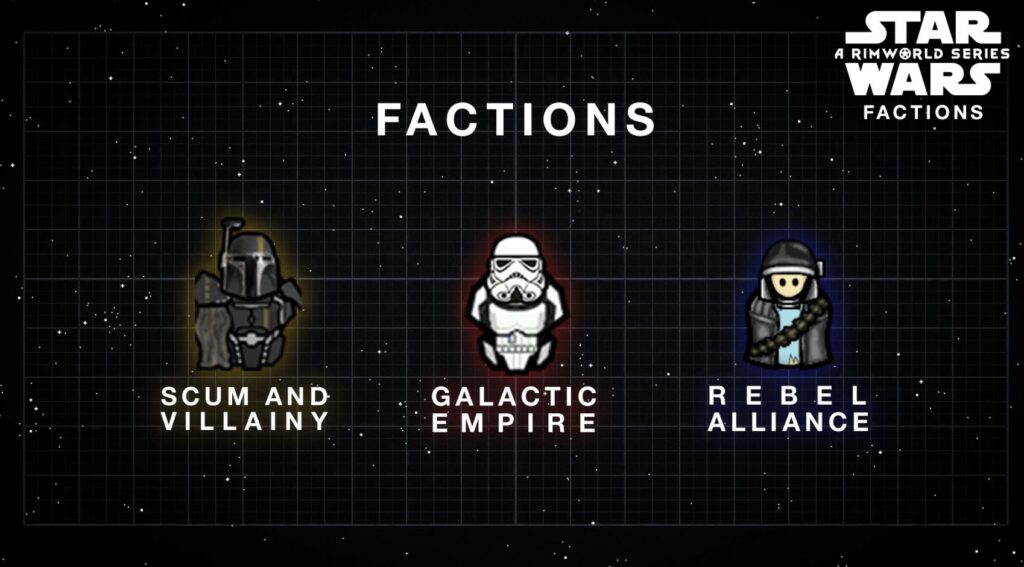adding star wars factions to rimworld