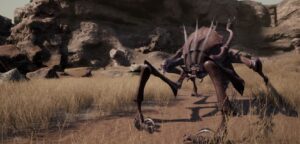 A large bug-like enemy shown in Kenshi 2