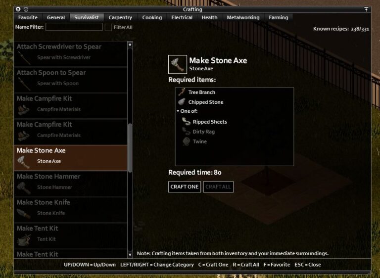How to get an Axe Project Zomboid Build 41 — Set Ready Game