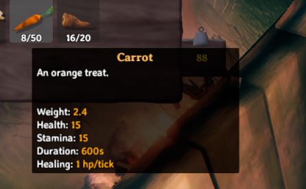 Plant carrot seeds in Valheim to get carrots
