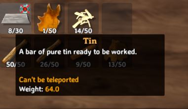 The in-game description in Valheim for Tin reads, A bar of pure tin ready to be worked.
