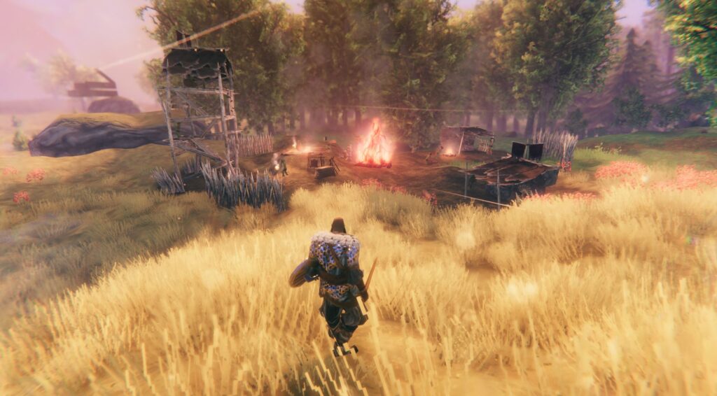 A screenshot of the plains after the player hides the HUD