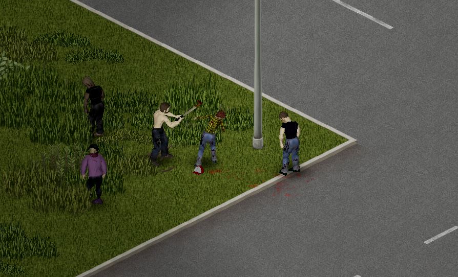 attack enemies in Project Zomboid all using the mouse