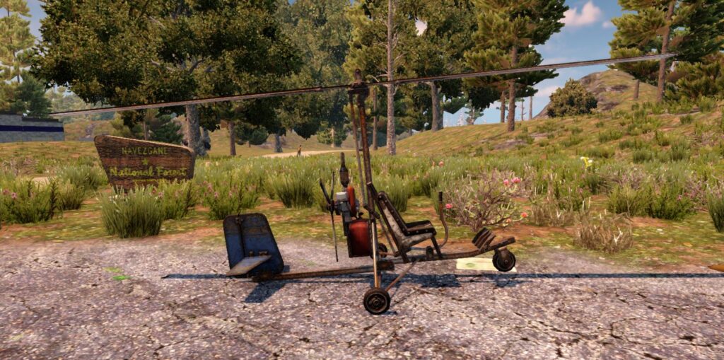 The Gyrocopter Helicopter from 7 Days to Die