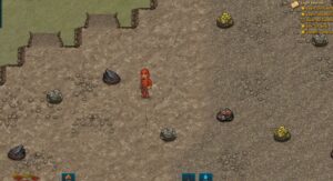 A character mining coal in Cryofall