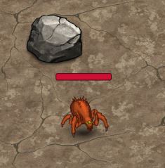 The Crawler. A red crab-like insect enemy from Cryofall