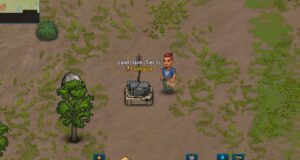 a player standing next to a land claim in Cryofall