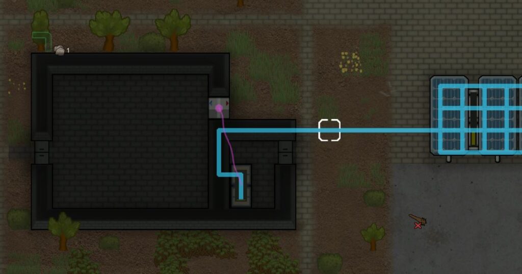 Making electricity in Rimworld for a freezer