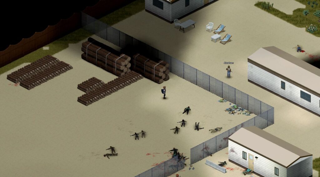 A construction site base in project zomboid