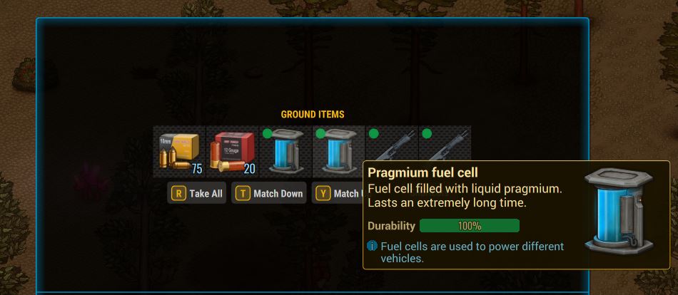 Loot from a space debris event in Cryofall Pragmium fuel cell