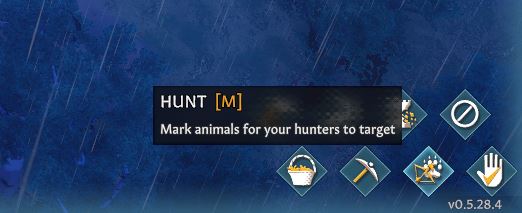 The hunt action in Going Medieval