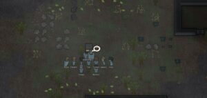 colonists performing a scarification ritual