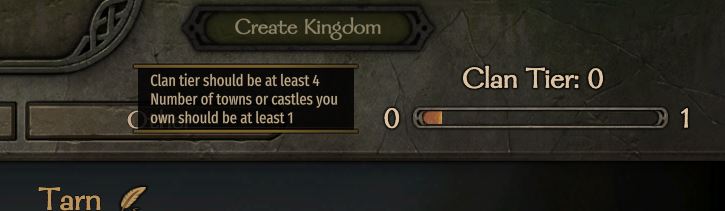 Creating a kingdom in Bannerlord so lords and clans can join it