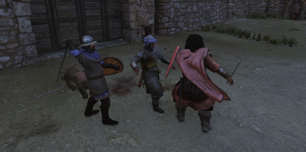 Using a shield bash against an enemy in mount and blade bannerlord