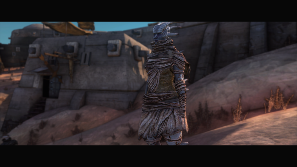 A screenshot of Kenshi using a ReShade filter to make the game look better graphically