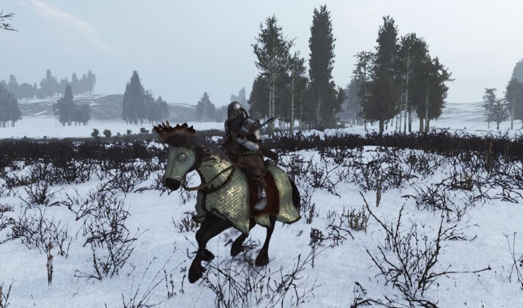 a player riding on a horse in mount and blade bannerlord