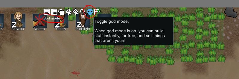 how to activate creative mode in Rimworld