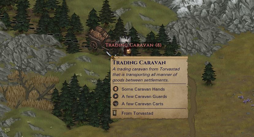 Attacking a neutral trading caravan in Battle Brothers