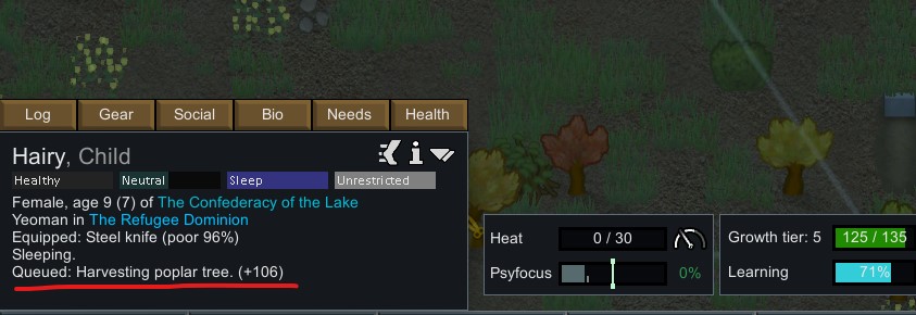Assigning a lot of jobs to a queue in Rimworld