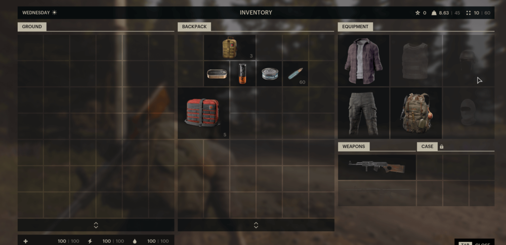 Showing how to move items quickly in the inventory in The Day Before zombie survival MMO