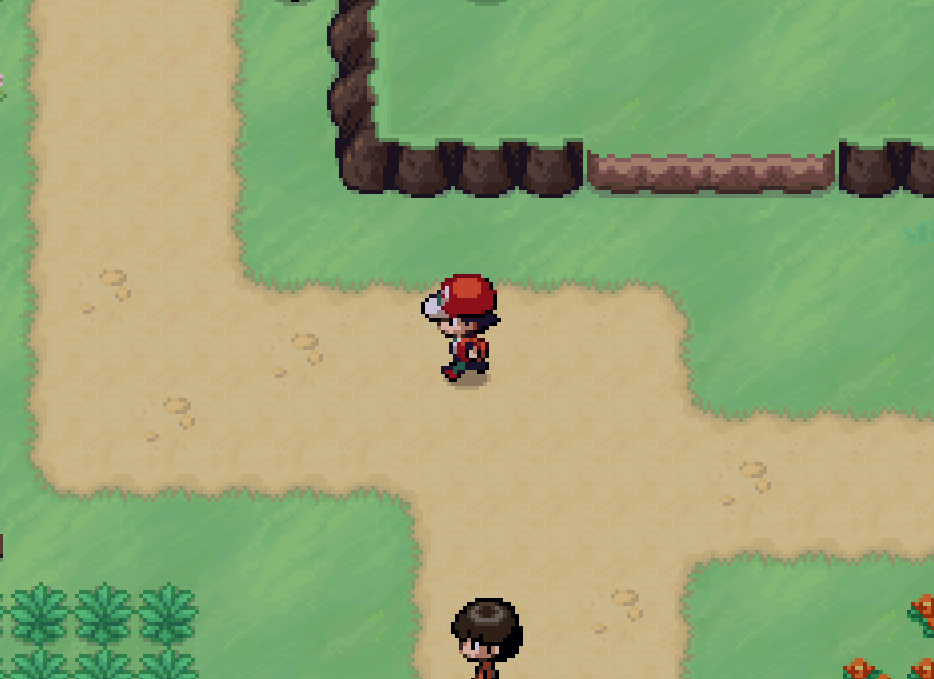 A gif showing a player walking around in pokemon infinite fusion in order to hatch a pokemon edge faster