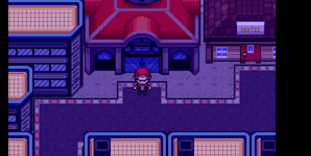 Showing the train station in Saffron city in pokemon infinite fusion